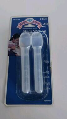 Vintage Baby King Medi Spoon for Liquid Medicine pk of 2 - Open Box